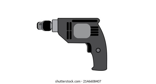 a very simple, unique and cool modern drill vector design