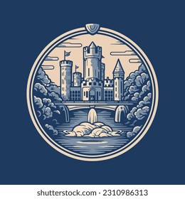 A very simplistic city illustration