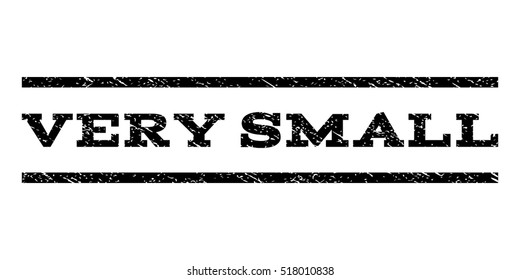 Very Small watermark stamp. Text caption between horizontal parallel lines with grunge design style. Rubber seal stamp with dust texture. Vector black color ink imprint on a white background.