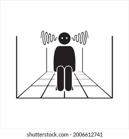 Very sound in the room icon. Vector and glyph
