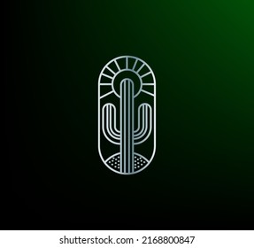 Very stylish cactus in a beautiful minimalist design