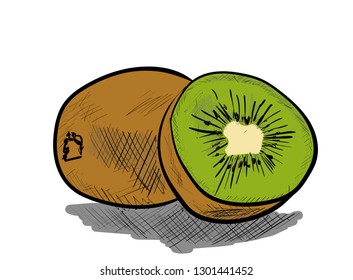 a very tasty kiwi