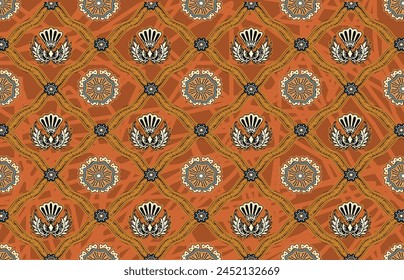 A very unique batik motif from Indonesia.Vector EPS 10