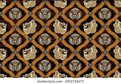 A very unique batik motif from Indonesia.Vector EPS 10
