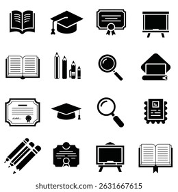 a very unique and customize education icon design illustration