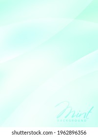 Very unsaturated light cold frosted mint background. Subtle minimal vector graphics