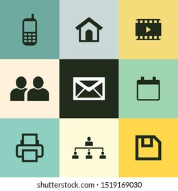Very Useful 9 Office Vector Icon Set for Designer Can Be Use in Design, Web Design & App Design.