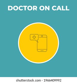 Very Useful doctor on call Medical Icon For Designers And Developers In Covid-19 Time Period