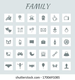 Very Useful Editable Family Icon Set.