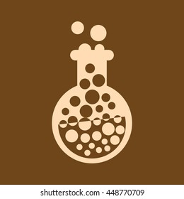 Very Useful Editable Vector icon of  on coffee color background. eps-10.