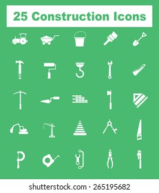 Very Useful Flat Construction Icons on UI Colors. Eps-10.