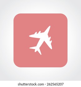 Very Useful Flat Icon of Airplane. Eps-10.