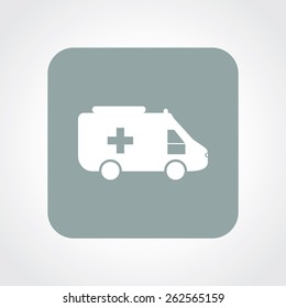 Very Useful Flat Icon of ambulance. Eps-10.