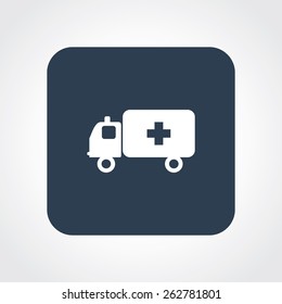 Very Useful Flat Icon of ambulance. Eps-10.