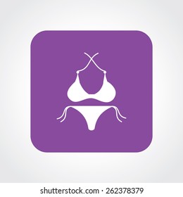 Very Useful Flat Icon of bikini. Eps-10.
