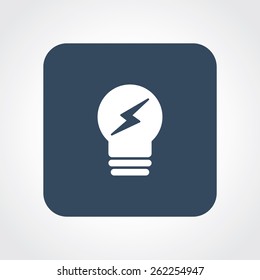 Very Useful Flat Icon of Bulb. Eps-10.