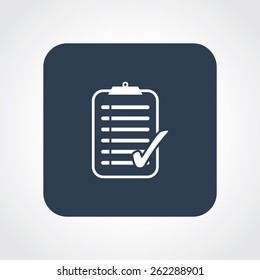 Very Useful Flat Icon of Checklist. Eps-10.