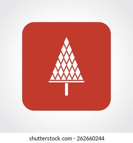 Very Useful Flat Icon of Christmas tree. Eps-10.