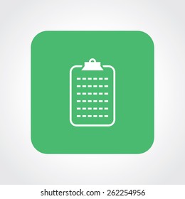 Very Useful Flat Icon of Clip Board. Eps-10.