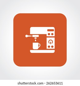 Very Useful Flat Icon of Coffee Machine. Eps-10.