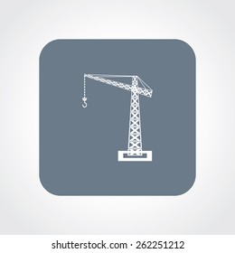 Very Useful Flat Icon of Crane. Eps-10.