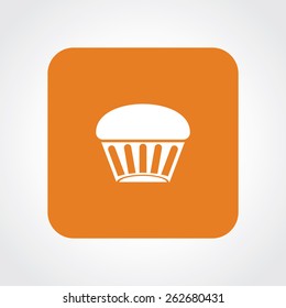 Very Useful Flat Icon of Cup Cake. Eps-10.