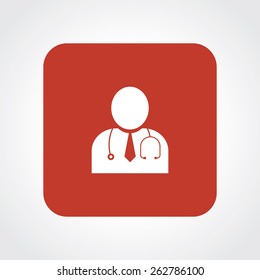 Very Useful Flat Icon of Doctor. Eps-10.