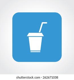 Very Useful Flat Icon of Drink Cup. Eps-10.