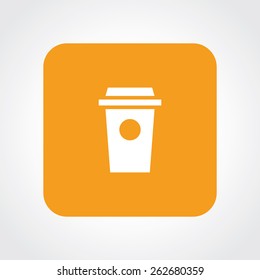 Very Useful Flat Icon of Drink Cup. Eps-10.