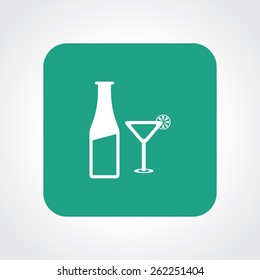 Very Useful Flat Icon of drinks. Eps-10.