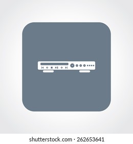 Very Useful Flat Icon of DVD Player. Eps-10.
