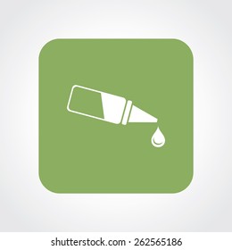 Very Useful Flat Icon of eye drop. Eps-10.