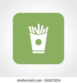 Very Useful Flat Icon of French Fries. Eps-10.