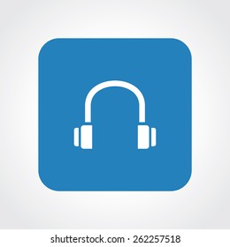 Very Useful Flat Icon of head phone. Eps-10.