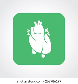 Very Useful Flat Icon of Heart. Eps-10.