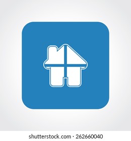 Very Useful Flat Icon of home. Eps-10.