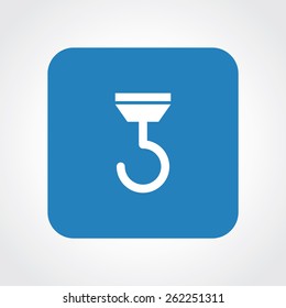 Very Useful Flat Icon of Hook. Eps-10.