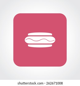 Very Useful Flat Icon of Hot Dog. Eps-10.