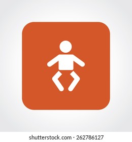 Very Useful Flat Icon of Infant Baby. Eps-10.