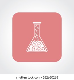 Very Useful Flat Icon of lab glass. Eps-10.