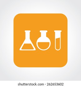 Very Useful Flat Icon of Laboratory Glass. Eps-10.