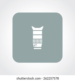 Very Useful Flat Icon of lens. Eps-10.