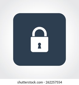 Very Useful Flat Icon of Lock. Eps-10.