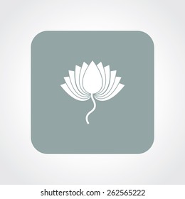 Very Useful Flat Icon of lotus. Eps-10.