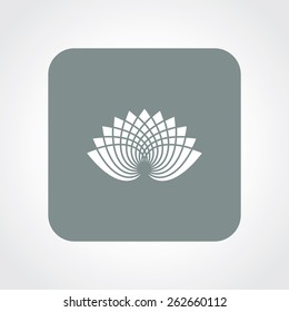 Very Useful Flat Icon of lotus. Eps-10.