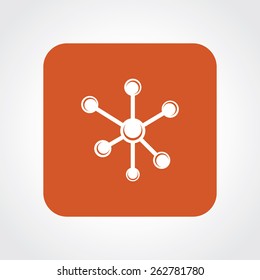 Very Useful Flat Icon of molecules. Eps-10.