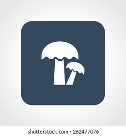 Very Useful Flat Icon of mushroom. Eps-10.
