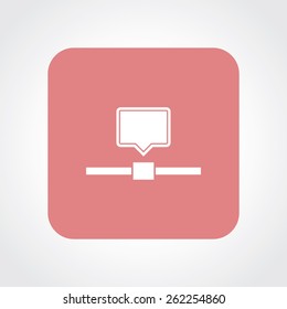 Very Useful Flat Icon of Network Computer. Eps-10.