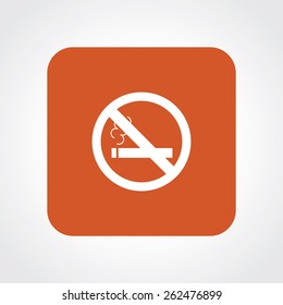 Very Useful Flat Icon of no smoking. Eps-10.