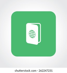 Very Useful Flat Icon of Passport. Eps-10.